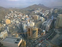 Vue aérienne de vieux Mecca Saudi Arabia photographie stock Vue aérienne de vieux Mecca Saudi Arabia photographie stock