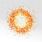 Vue d'or de cercle sur transparent illustration stock Vue d'or de cercle sur transparent illustration stock