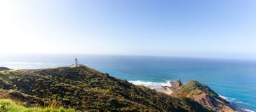 Vue d'océan de lac new zealand avec le phare images stock Vue d'océan de lac new zealand avec le phare images stock