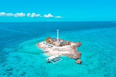 Vue d'île ci-dessus de Capitancillo images libres de droits Vue d'île ci-dessus de Capitancillo images libres de droits