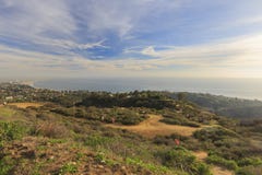 Vue de coucher du soleil de région de Santa Monica photos stock Vue de coucher du soleil de région de Santa Monica photos stock