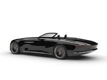 Vue de côté automobile de concept convertible moderne noir de minuit illustration stock Vue de côté automobile de concept convertible moderne noir de minuit illustration stock