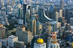 Vue de la ville de Bangkok, Thaïlande Photos stock Vue de la ville de Bangkok, Thaïlande Photos stock