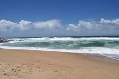 Vue de paysage de plage de Pedrera de La en Rocha, Uruguay photographie stock libre de droits Vue de paysage de plage de Pedrera de La en Rocha, Uruguay photographie stock libre de droits