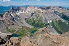 vue 14er du haut de bâti Sneffels 14.150 pieds au-dessus de niveau de la mer photographie stock libre de droits vue 14er du haut de bâti Sneffels 14.150 pieds au-dessus de niveau de la mer photographie stock libre de droits