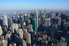 Vue panoramique sur New York City de l'Empire State Building images libres de droits Vue panoramique sur New York City de l'Empire State Building images libres de droits