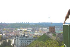Vue supérieure des vues principales de Vilnius image stock Vue supérieure des vues principales de Vilnius image stock