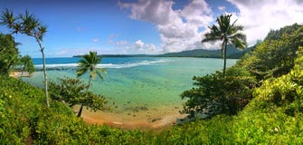 vue tropicale de ressource d'Hawaï Kauai images libres de droits vue tropicale de ressource d'Hawaï Kauai images libres de droits