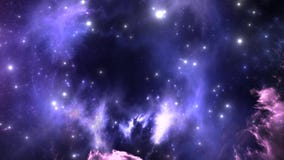 Vuelo espacial a través de la nebulosa ilustración del vector Vuelo espacial a través de la nebulosa ilustración del vector