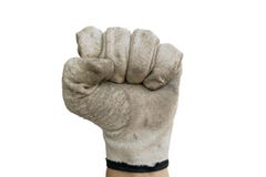 Vuist met handschoen stock afbeeldingen Vuist met handschoen stock afbeeldingen