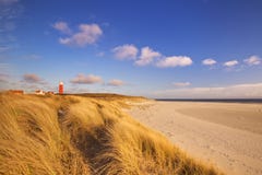 Vuurtoren op Texel-eiland in Nederland royalty-vrije stock fotografie Vuurtoren op Texel-eiland in Nederland royalty-vrije stock fotografie