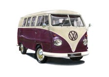 VW Campervan T1 vector illustration VW Campervan T1 vector illustration