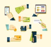 Vários métodos do pagamento ilustração do vetor Vários métodos do pagamento ilustração do vetor