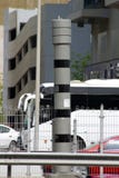 Väg för trafik för hastighetskameraövervakning upptagen arkivbild Väg för trafik för hastighetskameraövervakning upptagen arkivbild