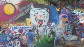 Väggen i Austin Texas arkivbilder Väggen i Austin Texas arkivbilder