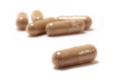 Växt- tilläggpreventivpillerar Royaltyfria Foton Växt- tilläggpreventivpillerar Royaltyfria Foton