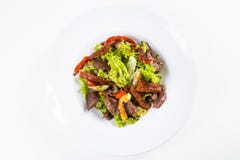 Vård- sallad med lever royaltyfria foton Vård- sallad med lever royaltyfria foton