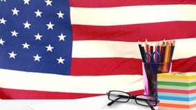 Vídeo de la bandera americana Vídeo de la bandera americana