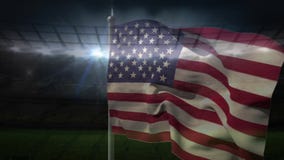 Vídeo de la bandera americana Vídeo de la bandera americana
