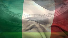 Vídeo italiano de la bandera Vídeo italiano de la bandera