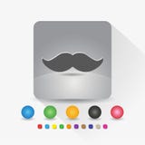 W?sy ikona Szyldowy symbolu app w szaro?? kwadrata kszta?ta round k?cie z d?ugiego cienia wektorow? ilustracj? i koloru szablonem royalty ilustracja W?sy ikona Szyldowy symbolu app w szaro?? kwadrata kszta?ta round k?cie z d?ugiego cienia wektorow? ilustracj? i koloru szablonem royalty ilustracja