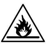 Waarschuwing tegen gevaar van brand witte achtergrond vector illustratie Waarschuwing tegen gevaar van brand witte achtergrond vector illustratie