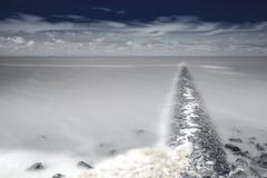 Wadddengebied bij Paesens Engelse Moddergat, Mudflats bij Engelse Mo van Paesens stock afbeelding Wadddengebied bij Paesens Engelse Moddergat, Mudflats bij Engelse Mo van Paesens stock afbeelding