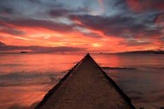 Waikiki beach sunset, Oahu, Hawaii royalty free stock photo Waikiki beach sunset, Oahu, Hawaii royalty free stock photo