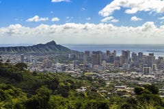 Waikiki und Diamond Head lizenzfreies stockfoto Waikiki und Diamond Head lizenzfreies stockfoto