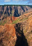 Waimea Canyon, Kauai - Aerial View Royalty Free Stock Images