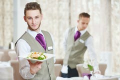 Waiter man in restaurant stock images Waiter man in restaurant stock images