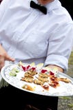 Waiter serving appetizers royalty free stock photos Waiter serving appetizers royalty free stock photos