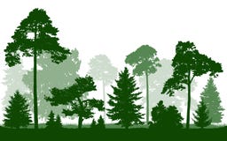 Waldgrün-Schattenbildvektor, lokalisiert auf weißem Hintergrund vektor abbildung Waldgrün-Schattenbildvektor, lokalisiert auf weißem Hintergrund vektor abbildung