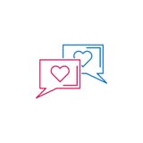 Walentynka dzień, wiadomość, serce ikona Może używać dla sieci, logo, mobilny app, UI, UX ilustracji Walentynka dzień, wiadomość, serce ikona Może używać dla sieci, logo, mobilny app, UI, UX ilustracji