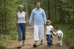 Walking In The Forest Royalty Free Stock Photos Walking In The Forest Royalty Free Stock Photos