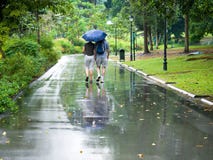 Walking In The Rain Royalty Free Stock Photo Walking In The Rain Royalty Free Stock Photo