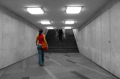Walking In The Underground Stock Photography