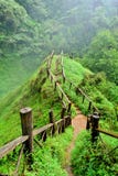 Walkway to Tad Yuang waterfall royalty free stock photography Walkway to Tad Yuang waterfall royalty free stock photography
