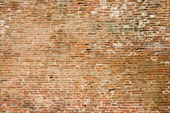 Wall Made Of Old Brick Royalty Free Stock Images