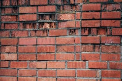 Wall with the old masonry of red brick stock photo Wall with the old masonry of red brick stock photo