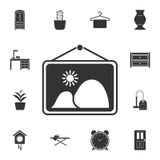 Wall picture icon. Simple element illustration. Wall picture symbol design from Home Furniture collection set. Can be used for web vector illustration Wall picture icon. Simple element illustration. Wall picture symbol design from Home Furniture collection set. Can be used for web vector illustration