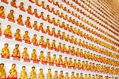 Wall With Small Golden Buddha Statues Inside The Temple Of The T Royalty Free Stock Photos Wall With Small Golden Buddha Statues Inside The Temple Of The T Royalty Free Stock Photos