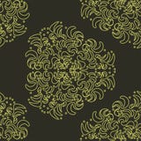 Wallpaper in the style of Baroque, damask. A seamless vector background stock illustration Wallpaper in the style of Baroque, damask. A seamless vector background stock illustration
