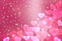 Wallpaper to Valentine's Day with pink hearts vector illustration Wallpaper to Valentine's Day with pink hearts vector illustration