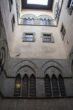 Walls of inner courtyard of the Palazzo del Comune. Municipal Museum Pistoia. Tuscany. Italy. stock photos Walls of inner courtyard of the Palazzo del Comune. Municipal Museum Pistoia. Tuscany. Italy. stock photos