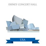 Walt Disney Concert Hall Los Angeles United States vector illustration Walt Disney Concert Hall Los Angeles United States vector illustration