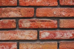 Wandbeschaffenheit des Nahaufnahme-roten Backsteins lizenzfreie stockfotos Wandbeschaffenheit des Nahaufnahme-roten Backsteins lizenzfreie stockfotos