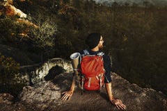 Wanderer-kampierendes Trekkings-Wanderlust-Freizeit-Konzept lizenzfreies stockbild Wanderer-kampierendes Trekkings-Wanderlust-Freizeit-Konzept lizenzfreies stockbild