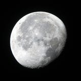 Waning Gibbous Moon Phase. Waning Gibbous Moon seen from Athens, Georgia, USA, North America. Moon phases, lunar calendar, lunar landscape. September 9, 2017 stock photos Waning Gibbous Moon Phase. Waning Gibbous Moon seen from Athens, Georgia, USA, North America. Moon phases, lunar calendar, lunar landscape. September 9, 2017 stock photos
