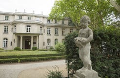 Wannsee Berlin, Tyskland; 23rd Augusti 2018; Wannsee villa fotografering för bildbyråer Wannsee Berlin, Tyskland; 23rd Augusti 2018; Wannsee villa fotografering för bildbyråer